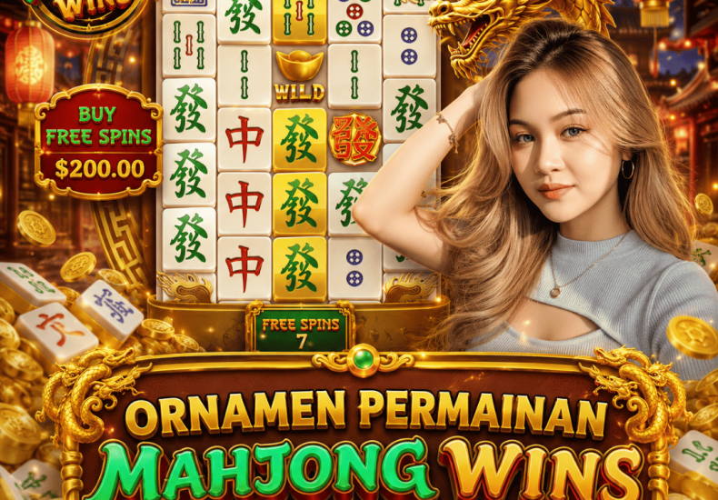 ornamen permainan Mahjong Wins